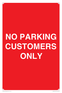 NO PARKING CUSTOMERS ONLY